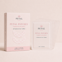 Petal Patches packaging on a beige background